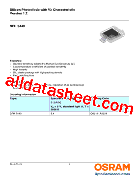 SFH-2440 Datasheet PDF - OSRAM GmbH