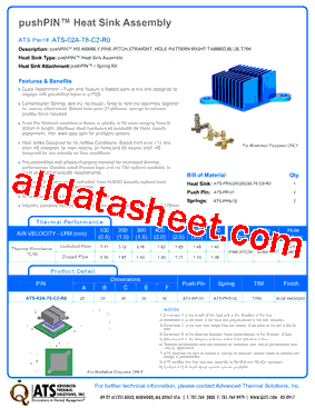 ATS-02A-78-C2-R0 Datasheet PDF - Advanced Thermal Solutions, Inc.