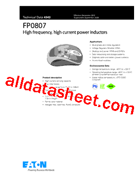 FP0807R1-R22-R Datasheet PDF - Eaton All Rights Reserved.