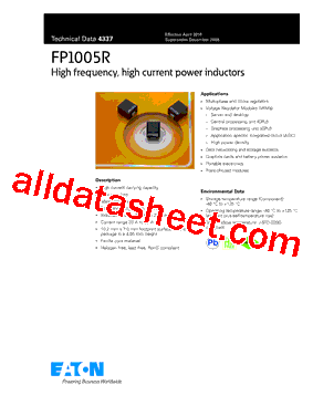 FP1005R2-R10-R Datasheet PDF - Eaton All Rights Reserved.