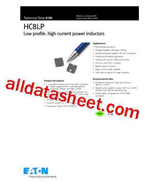 HC8LP-R75-R Datasheet PDF - Eaton All Rights Reserved.