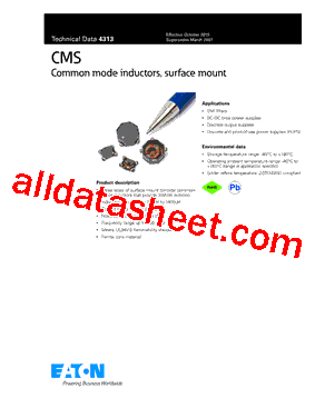 CMS2-4-R Datasheet PDF - Eaton All Rights Reserved.