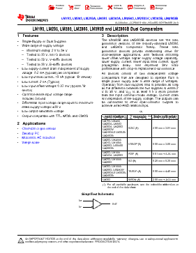 LM393DG4 Datasheet PDF - Texas Instruments