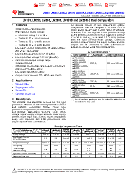 LM393DRE4 Datasheet PDF - Texas Instruments