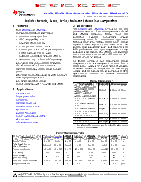 LM393DG4 Datasheet PDF - Texas Instruments