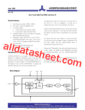 ASM3I623S00AG-08-TT Datasheet PDF - Alliance Semiconductor Corporation