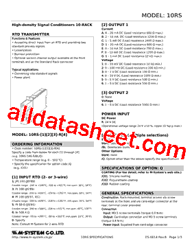 10RS-0B-R6-R Datasheet PDF - M-System Co.,Ltd.