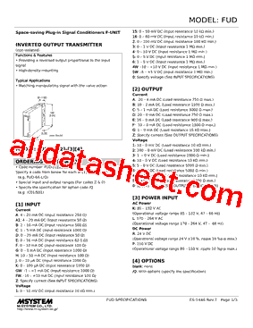 FUD-JC-R./Q Datasheet PDF - M-System Co.,Ltd.