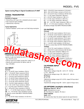 FVS-ZG-R Datasheet PDF - M-System Co.,Ltd.
