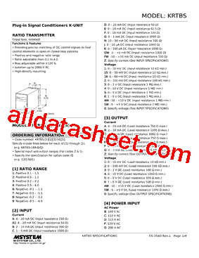 KRTBS-2AB-R Datasheet PDF - M-System Co.,Ltd.
