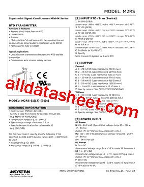 M2RS-C4-R Datasheet PDF - M-System Co.,Ltd.