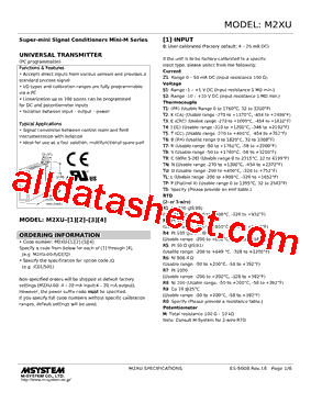 M2XU-R10-R Datasheet PDF - M-System Co.,Ltd.