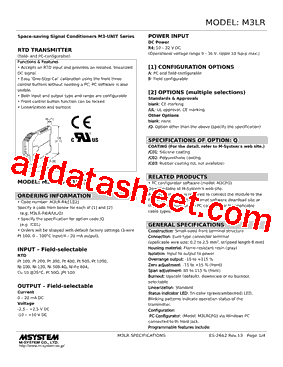 M3LR-R4/A/Q Datasheet PDF - M-System Co.,Ltd.