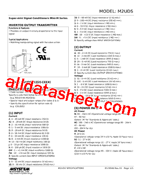 M2UDS-DC-R2 Datasheet PDF - M-System Co.,Ltd.