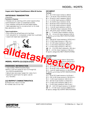 M2RTS-R-4E-R2/N Datasheet PDF - M-System Co.,Ltd.