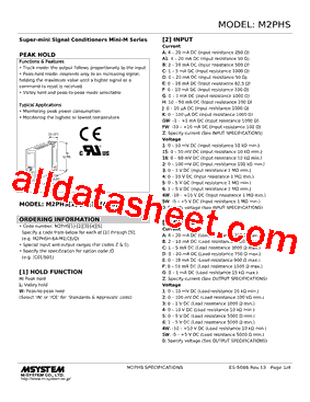 M2PHSH-B2-R2/CE Datasheet PDF - M-System Co.,Ltd.