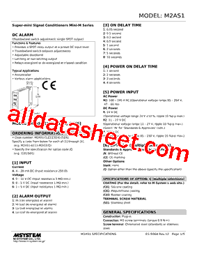 M2AS1-6422-R2/Q Datasheet PDF - M-System Co.,Ltd.