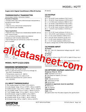 M2TT-20-R2/Q Datasheet PDF - M-System Co.,Ltd.