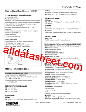 MXLC-S1Z1-R Datasheet PDF - M-System Co.,Ltd.