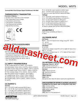 W5TS-4D2-R2 Datasheet PDF - M-System Co.,Ltd.