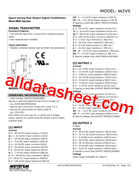 W2VS-2AB-R2/K Datasheet PDF - M-System Co.,Ltd.