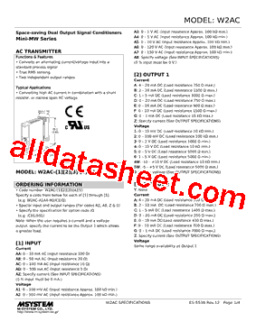 W2AC-A2DB-R2/Q Datasheet PDF - M-System Co.,Ltd.