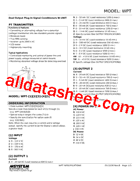 WPT-2C2-R Datasheet PDF - M-System Co.,Ltd.