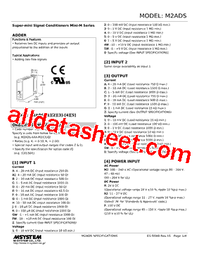 M2ADS-DB2-R2/Q Datasheet PDF - M-System Co.,Ltd.