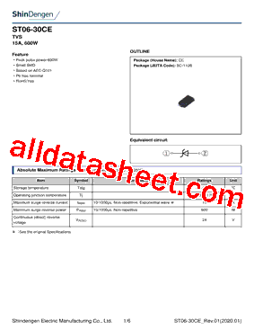 ST06-30CE Datasheet PDF - Shindengen Electric Mfg.Co.Ltd