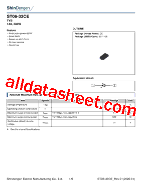 ST06-33CE Datasheet PDF - Shindengen Electric Mfg.Co.Ltd