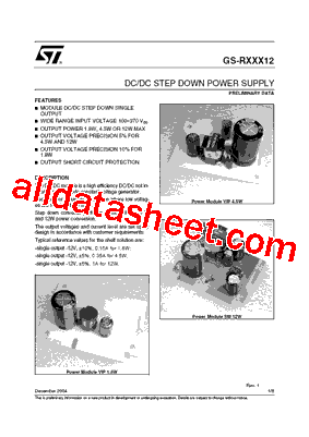GS-R0.1512VIP Datasheet PDF - STMicroelectronics