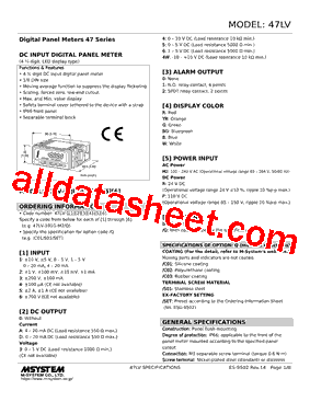 47LV-2A0YR-R Datasheet PDF - M-System Co.,Ltd.