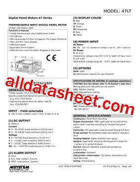 47LT-1D0YR-R Datasheet PDF - M-System Co.,Ltd.