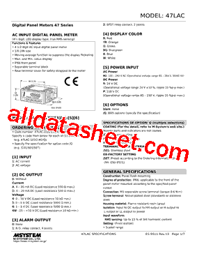 47LAC-1A0YR-R Datasheet PDF - M-System Co.,Ltd.