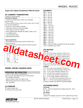 M2CEC-1500E-R2/Q Datasheet PDF - M-System Co.,Ltd.