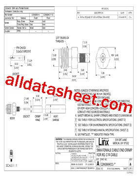 CONSMA011-G Datasheet PDF - Linx Technologies