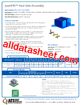 ATS-17H-174-C2-R0 Datasheet PDF - Advanced Thermal Solutions, Inc.