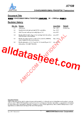 A7108 Datasheet PDF - List of Unclassifed Manufacturers
