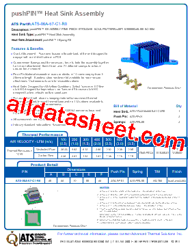 ATS-06A-67-C1-R0 Datasheet PDF - Advanced Thermal Solutions, Inc.