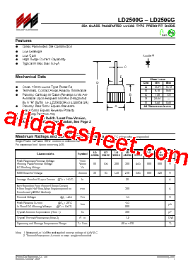 LD2500G Datasheet PDF - Won-Top Electronics