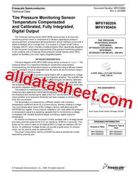 MPXY8020A Datasheet PDF - Freescale Semiconductor, Inc