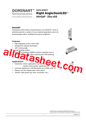 DSO-CSS-R2 Datasheet PDF - DOMINANT Semiconductors