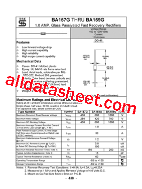 BA157G Datasheet PDF - Taiwan Semiconductor Company, Ltd