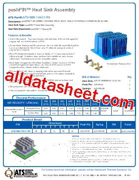 ATS-06B-118-C1-R0 Datasheet PDF - Advanced Thermal Solutions, Inc.