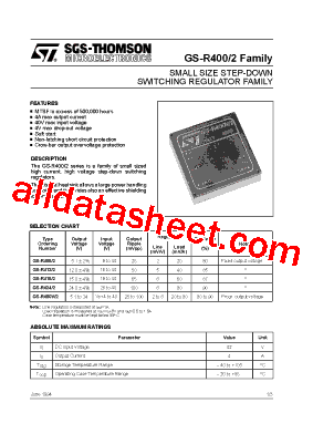 GS-R405 Datasheet PDF - STMicroelectronics