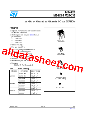 M24C32-RBN6 Datasheet PDF - STMicroelectronics