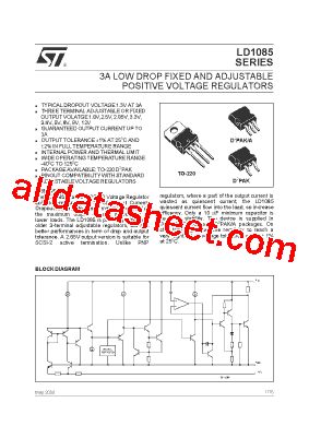 LD1085D2M-R Datasheet PDF - STMicroelectronics