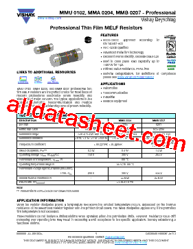 MMB02070C3JB2 Datasheet PDF - Vishay Siliconix