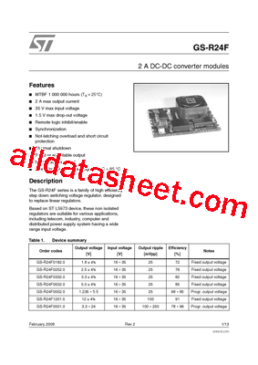 GS-R24F1201.5 Datasheet PDF - STMicroelectronics