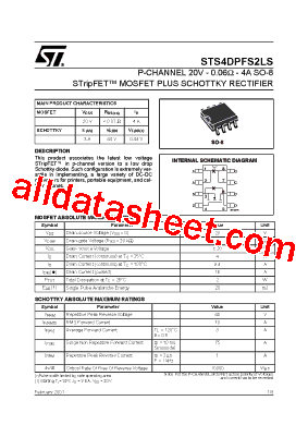 STS4DPFS2LS Datasheet PDF - STMicroelectronics